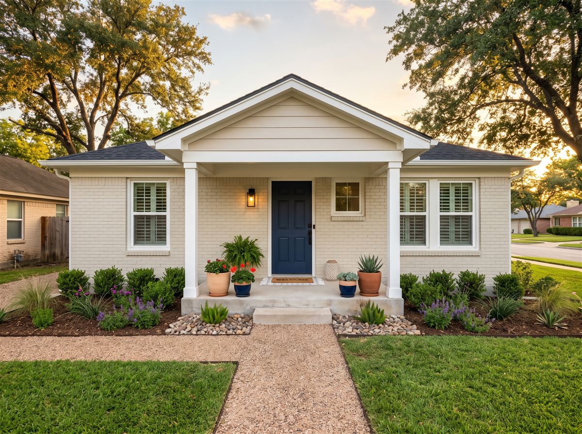 Encantadora primera casa de un piso en Texas