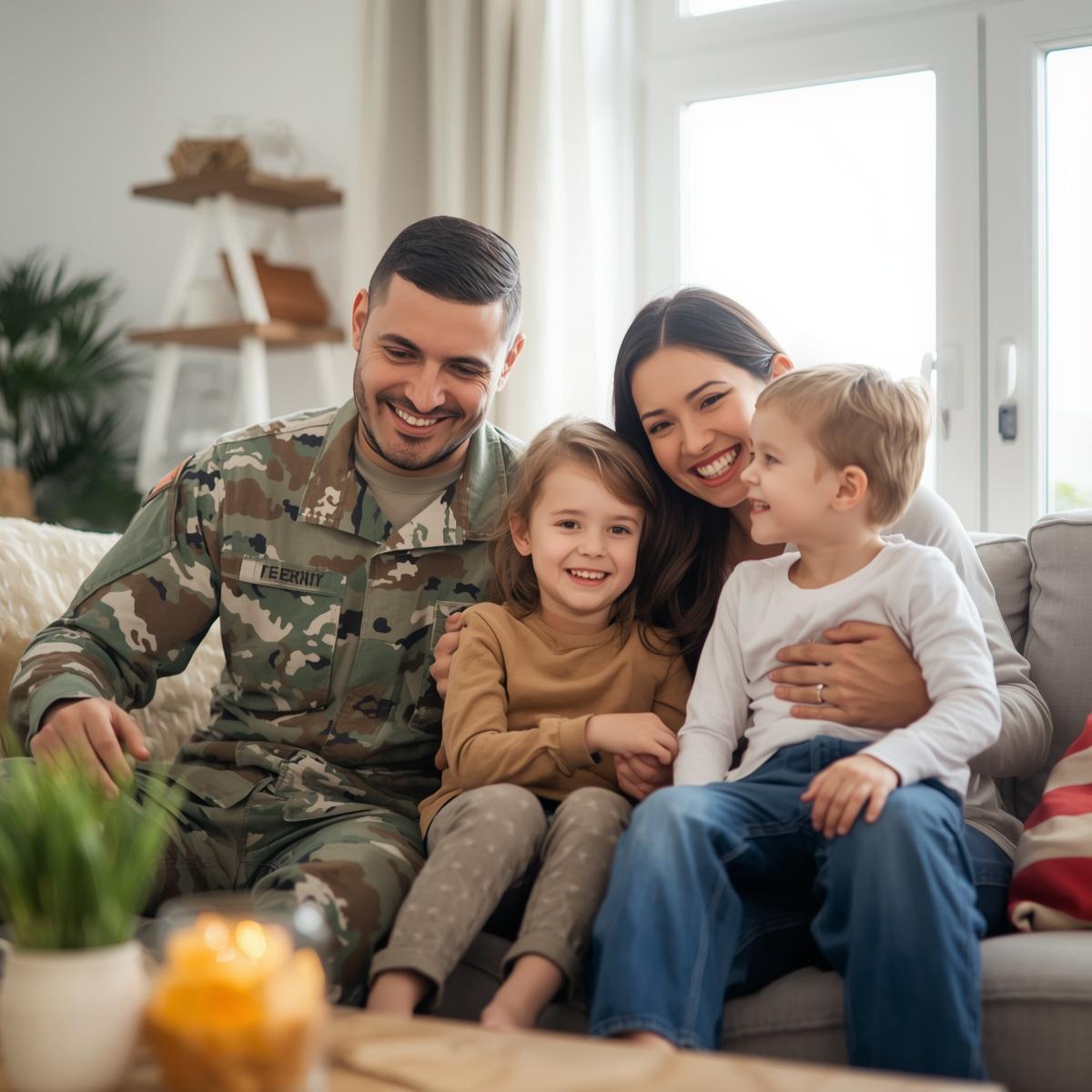 Military family VA home loan Texas